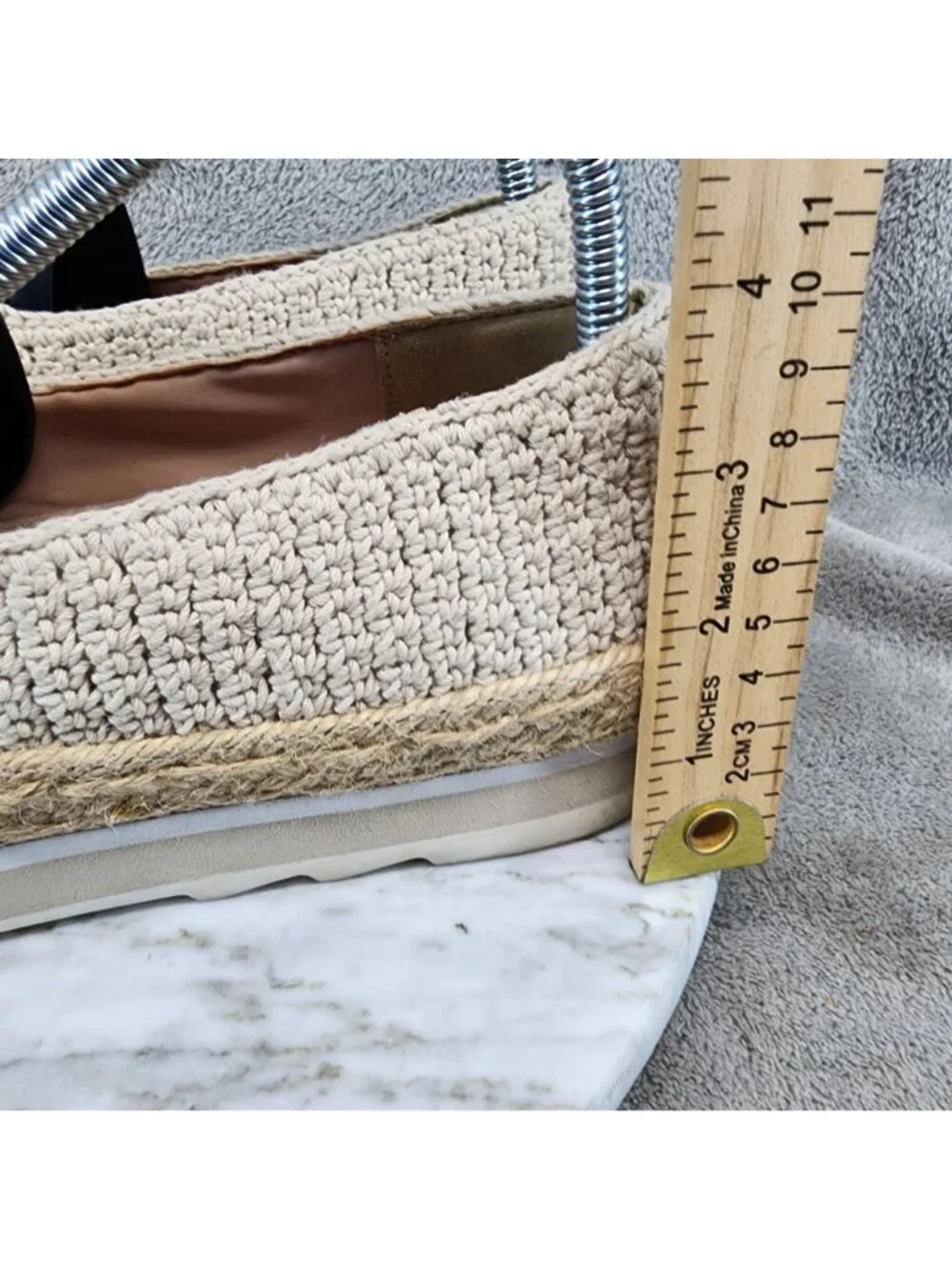 Louise et Cie Shoes Womens Size 8 Calum Cream Crochet Espadrille Flats *Read*